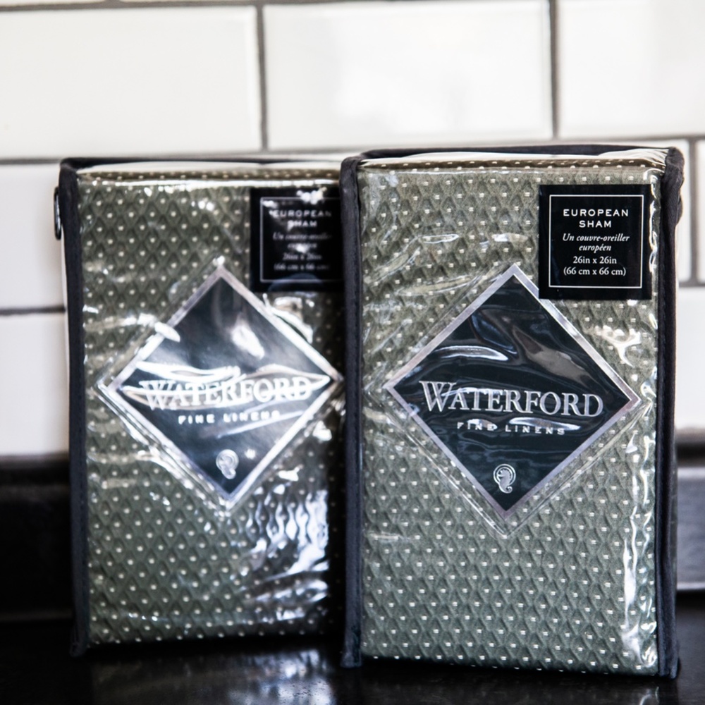 WATERFORD EUROPEAN SHAMS - NWT